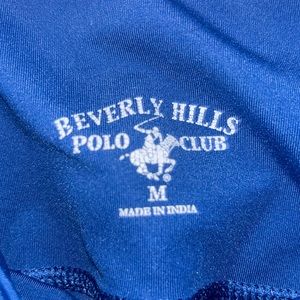 Polo sark blue leggings with pockets . Size medium